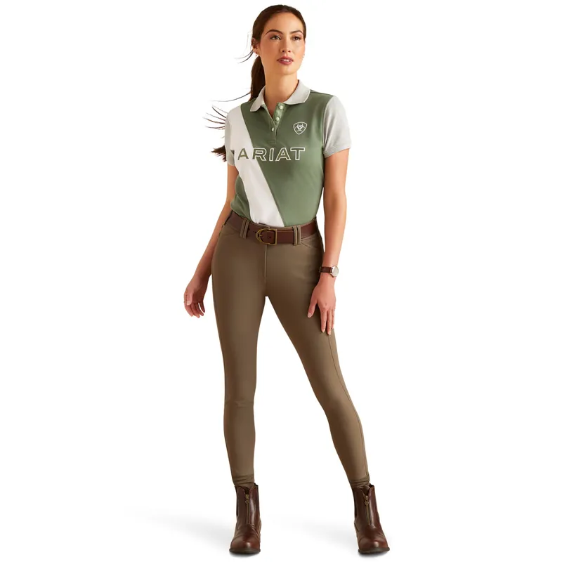 Ariat Taryn Ladies Polo Shirt - Duck Green-3