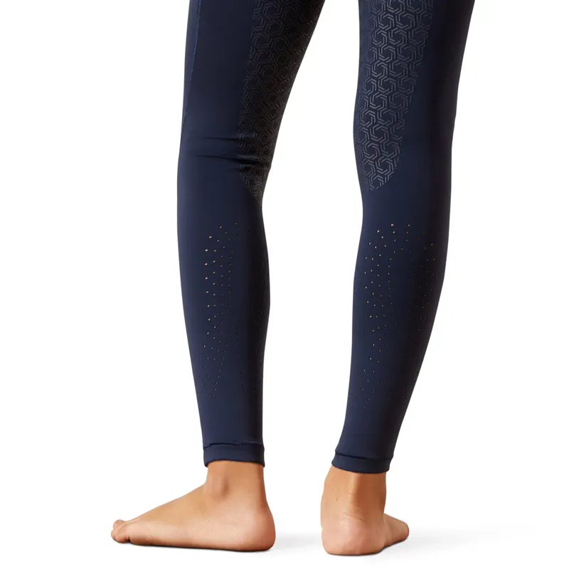 Ariat EOS 2.0 Full Grip Junior Girls Riding Tights - Navy-2