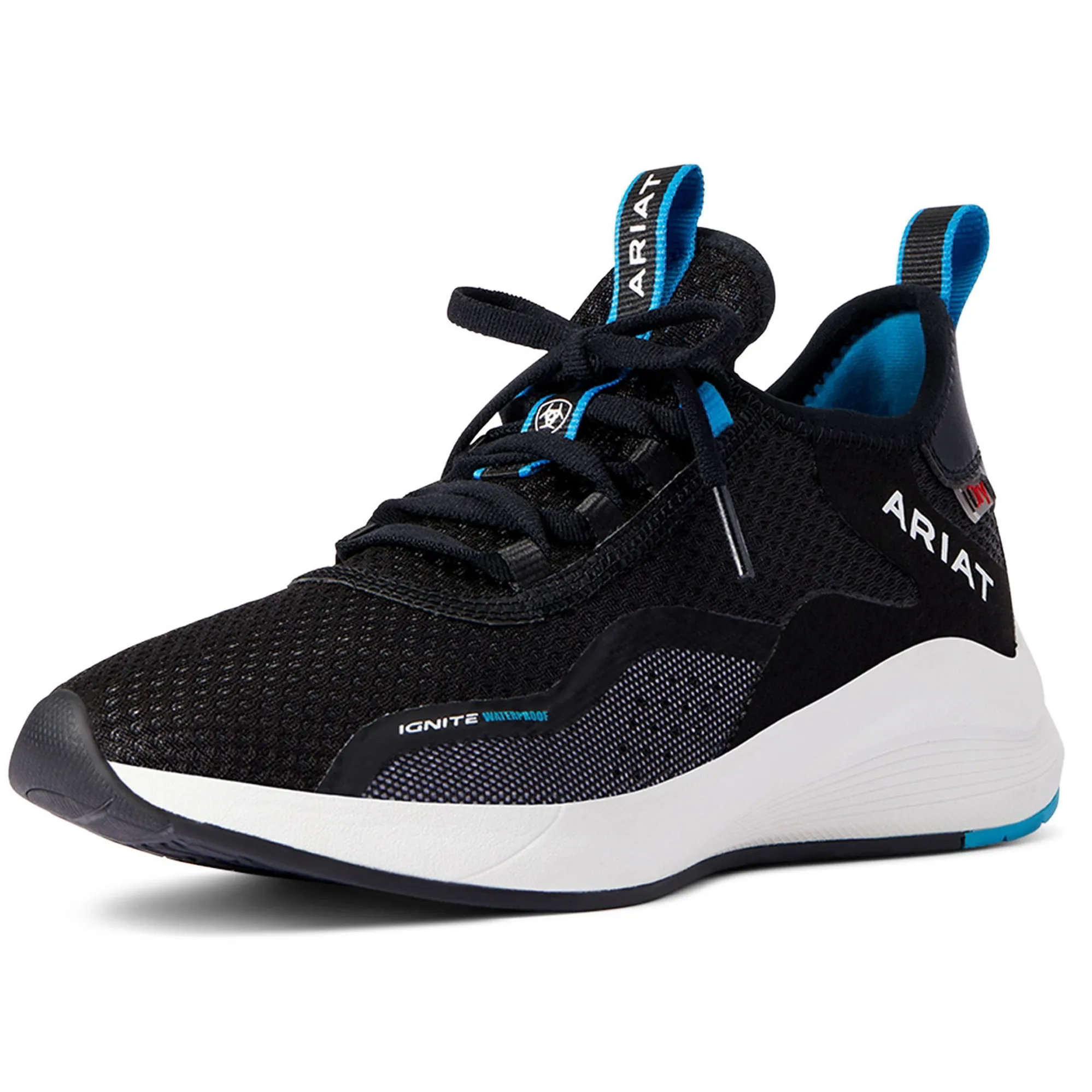 Ariat Ignite Laced Mens Waterproof Trainers Black