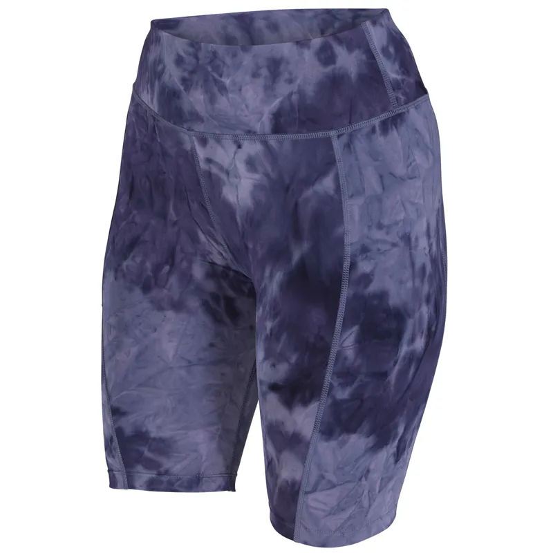 Aubrion Non-Stop Ladies Shorts - Navy Tie Dye-1