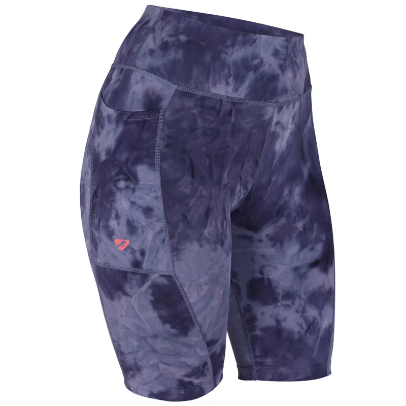 Aubrion Non-Stop Ladies Shorts - Navy Tie Dye