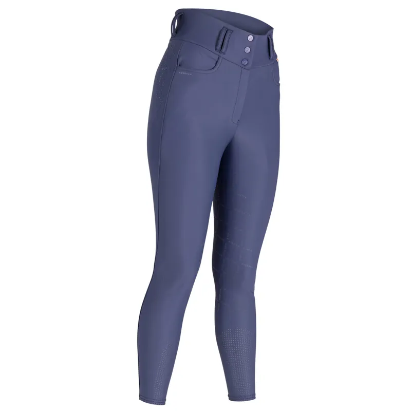 Aubrion Optima Luxe Full Grip Ladies Breeches - Navy-2