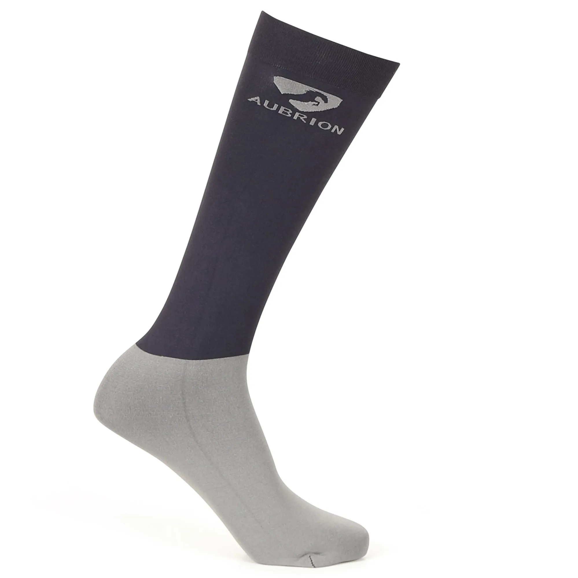 Navy Riding Socks Aubrion Performance Adults Tall Riding Socks - Navy