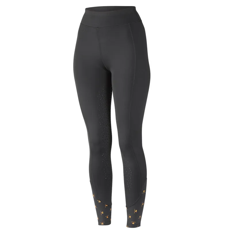 Aubrion Porter Full Grip Womens Winter Riding Tights - Black-2