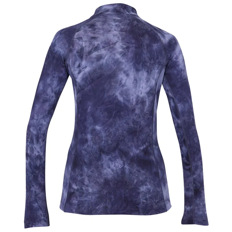 Aubrion Revive Long Sleeve Ladies Base Layer - Navy Tie Dye-1