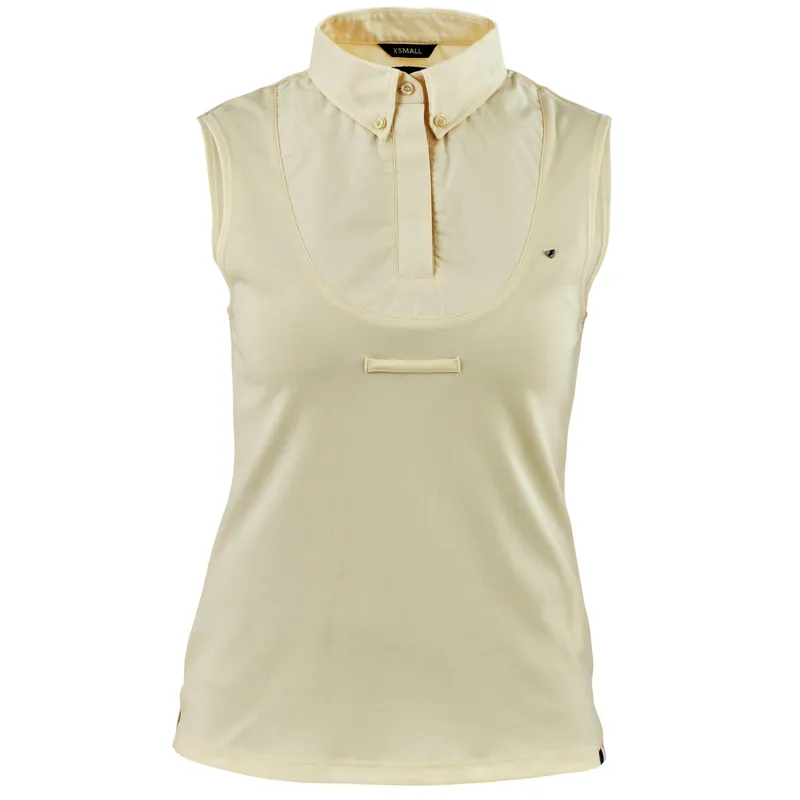 Aubrion Sleeveless Ladies Tie Show Shirt - Yellow