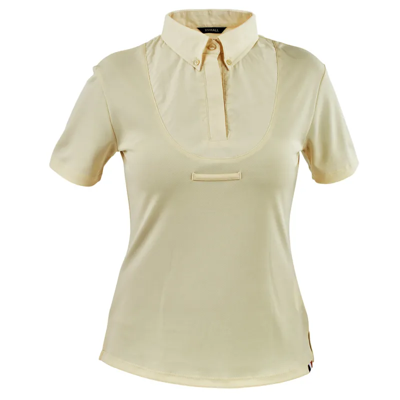 Aubrion Short Sleeve Ladies Tie Show Shirt - Yellow