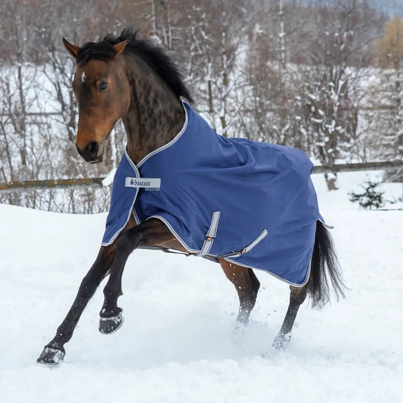 Bucas Freedom 0g Standard Neck Turnout Rug - Navy-1