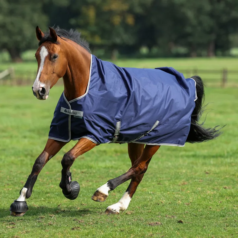 Bucas Freedom 0g Standard Neck Turnout Rug - Navy-3