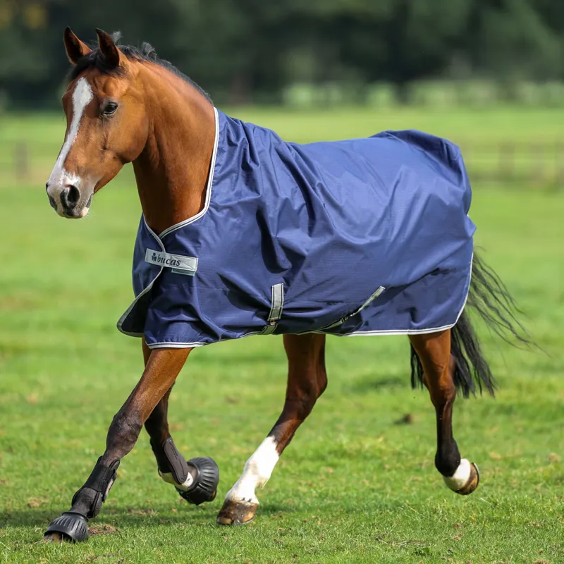 Bucas Freedom 0g Standard Neck Turnout Rug - Navy-4