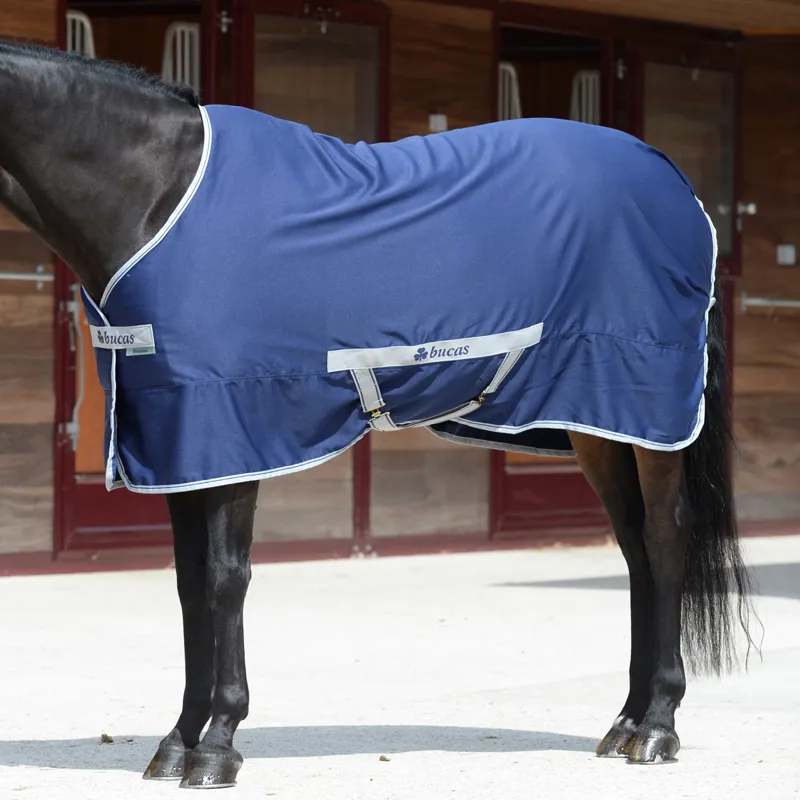 Bucas Freedom Twill Stable Sheet - Navy-2