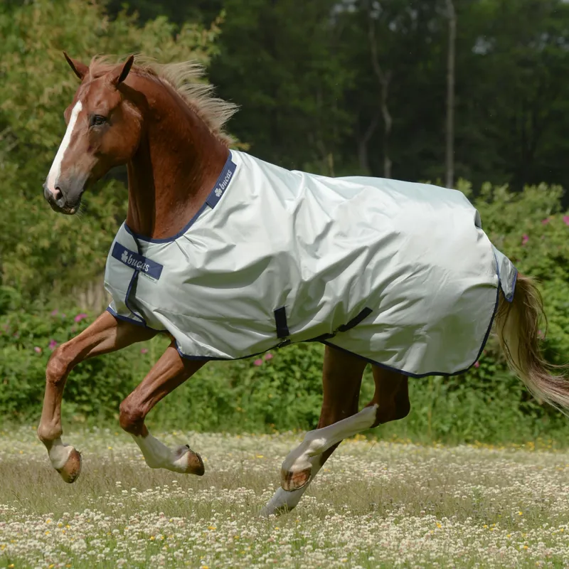 Bucas Power 150g Standard Neck Turnout Rug - Silver-4