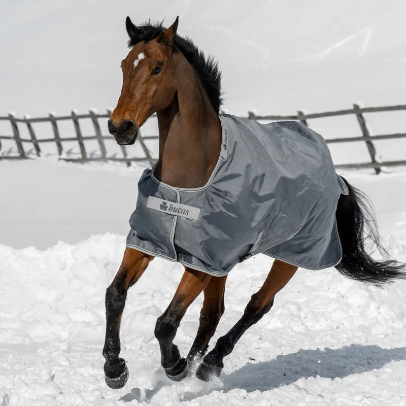 Bucas Smartex 150g Medium Standard Neck Turnout Rug - Iron Gate-4