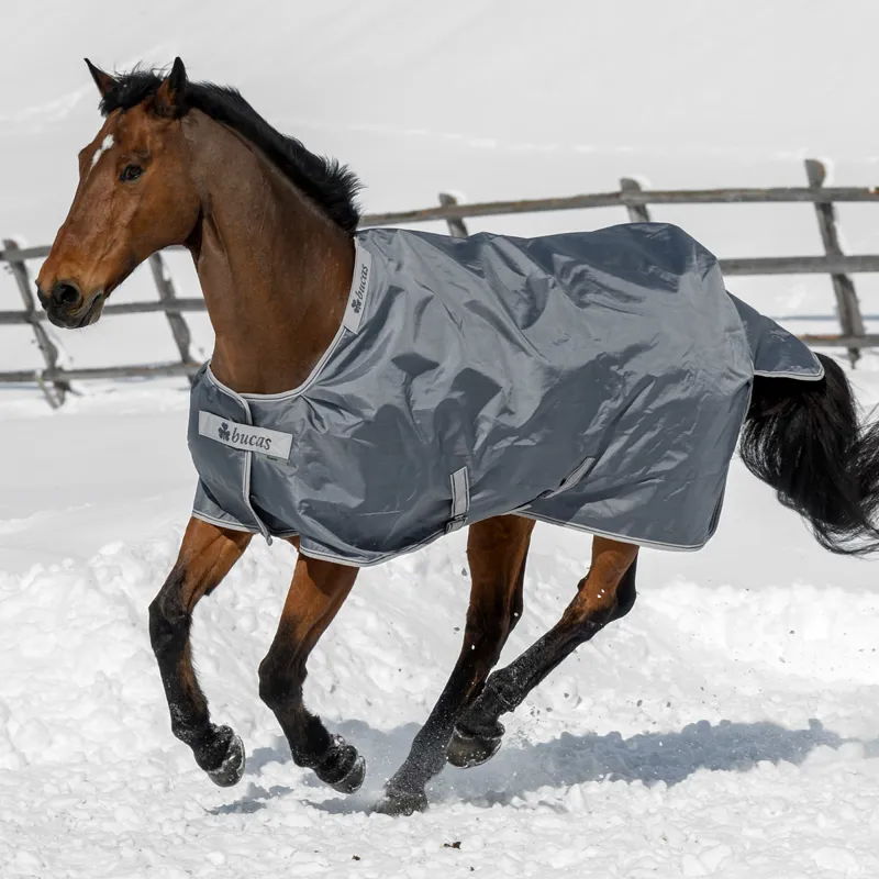 Bucas Smartex 150g Medium Standard Neck Turnout Rug - Iron Gate-5