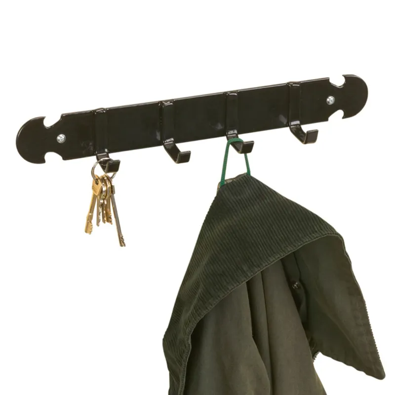 Stubbs Coat and Key Rack - Black