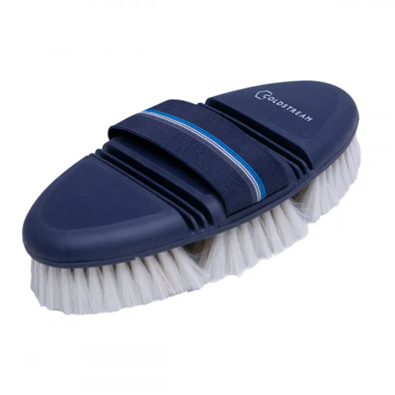 Coldstream Birkhill Bend Goat Hair Body Brush - Navy