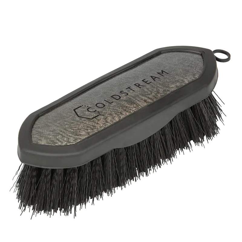 Coldstream Shine Dandy Brush - Black/Silver