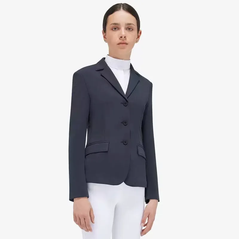 Cavalleria Toscana Hunter Junior Girls Competition Jacket - Navy-2