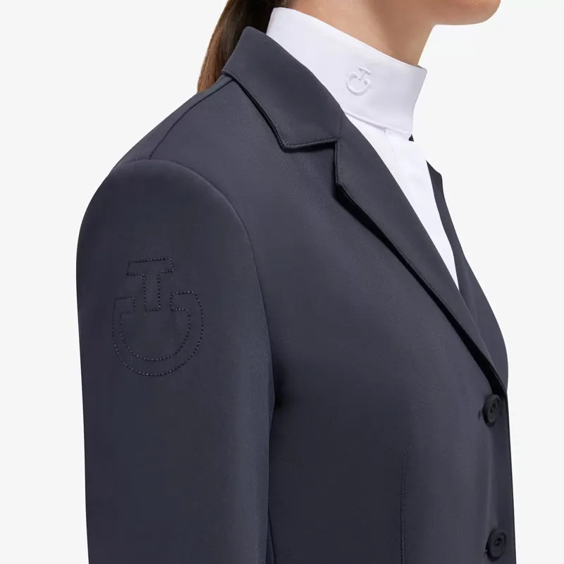 Cavalleria Toscana Hunter Junior Girls Competition Jacket - Navy-3