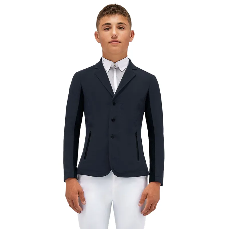 Cavalleria Toscana Jersey Junior Boys Competition Jacket - Navy