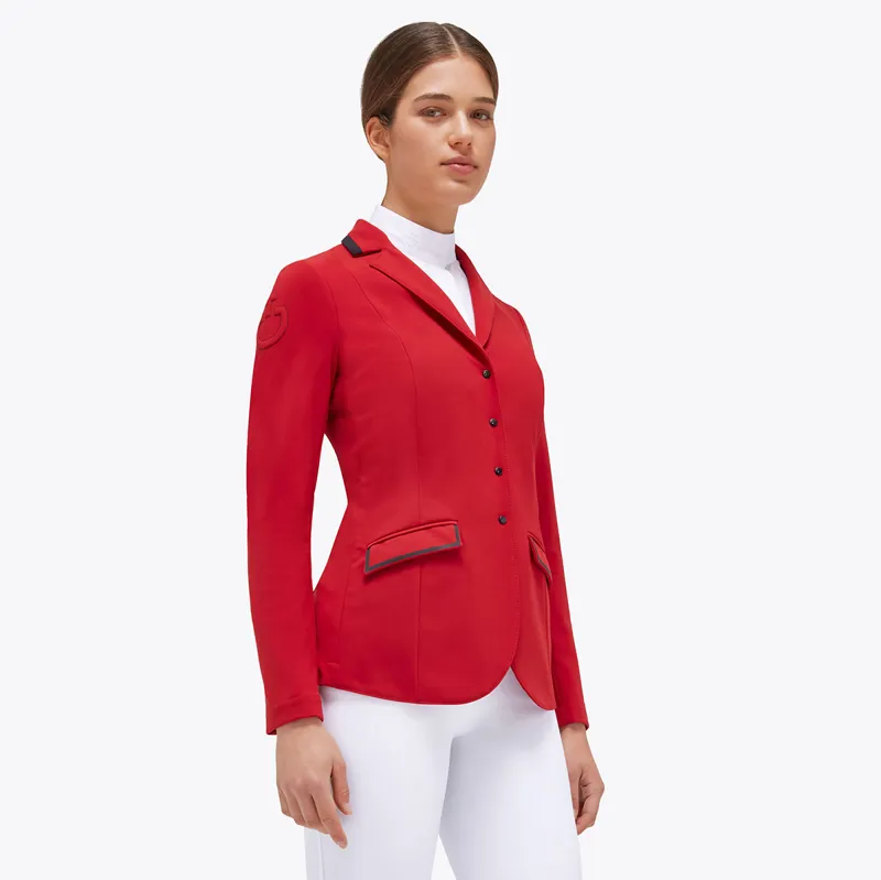 Cavalleria Toscana Jersey Zip Ladies Competition Jacket - Red/Black