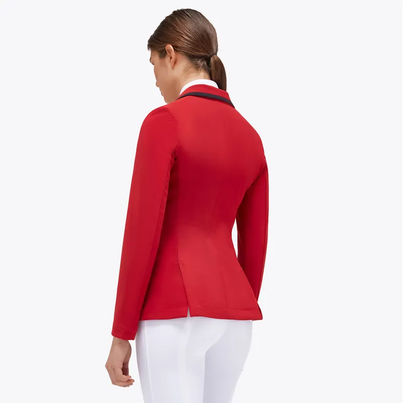 Cavalleria Toscana Jersey Zip Ladies Competition Jacket - Red/Black-1