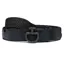 Cavalleria Toscana Elastic Clasp Mens Belt - Black/Gunmetal