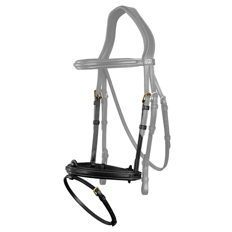 Dy'on D Collection Flash Noseband - Black