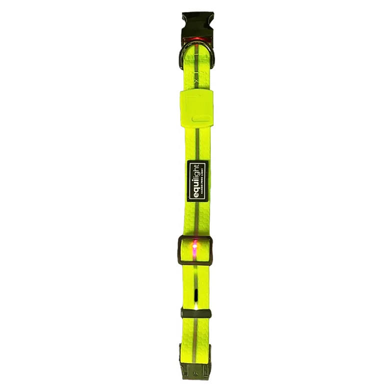 Equi Light LED Rechargeable Dog Collar - Yellow