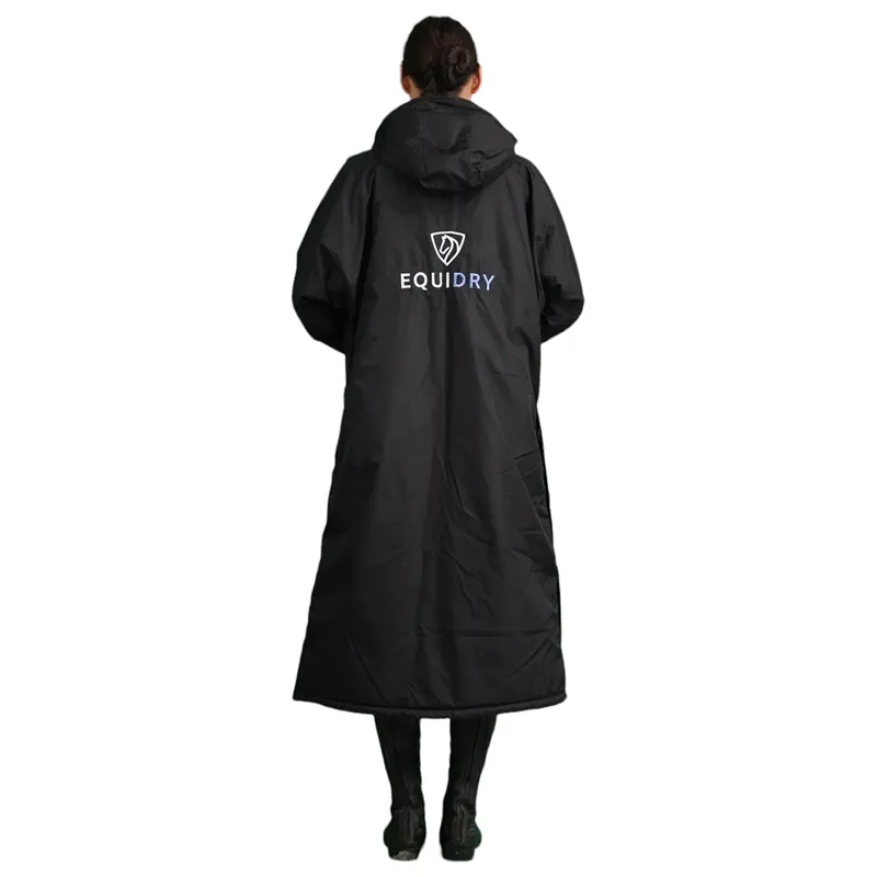 EQUIDRY Evolution Thick Fleece Lined Waterproof Jacket - Black/Lilac-5