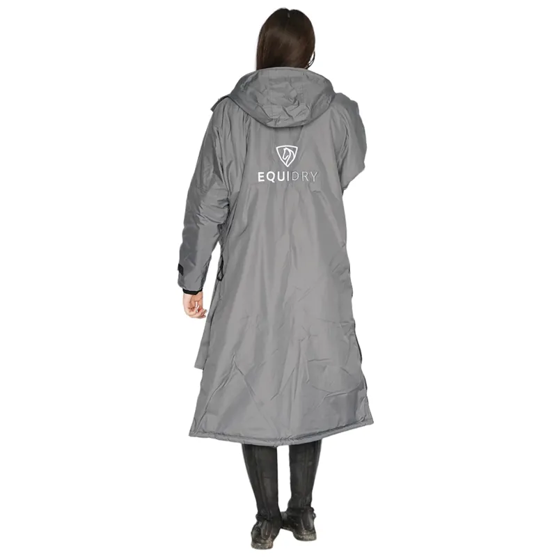 EQUIDRY Evolution Thick Fleece Lined Waterproof Jacket - Charcoal/Grey-6