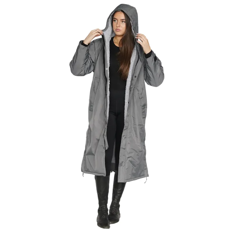 EQUIDRY Evolution Thick Fleece Lined Waterproof Jacket - Charcoal/Grey-5