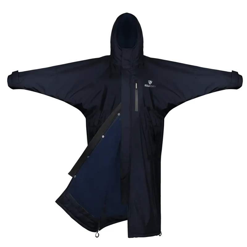 EQUIDRY Evolution Thick Fleece Lined Junior Jacket - Dark Navy/Navy