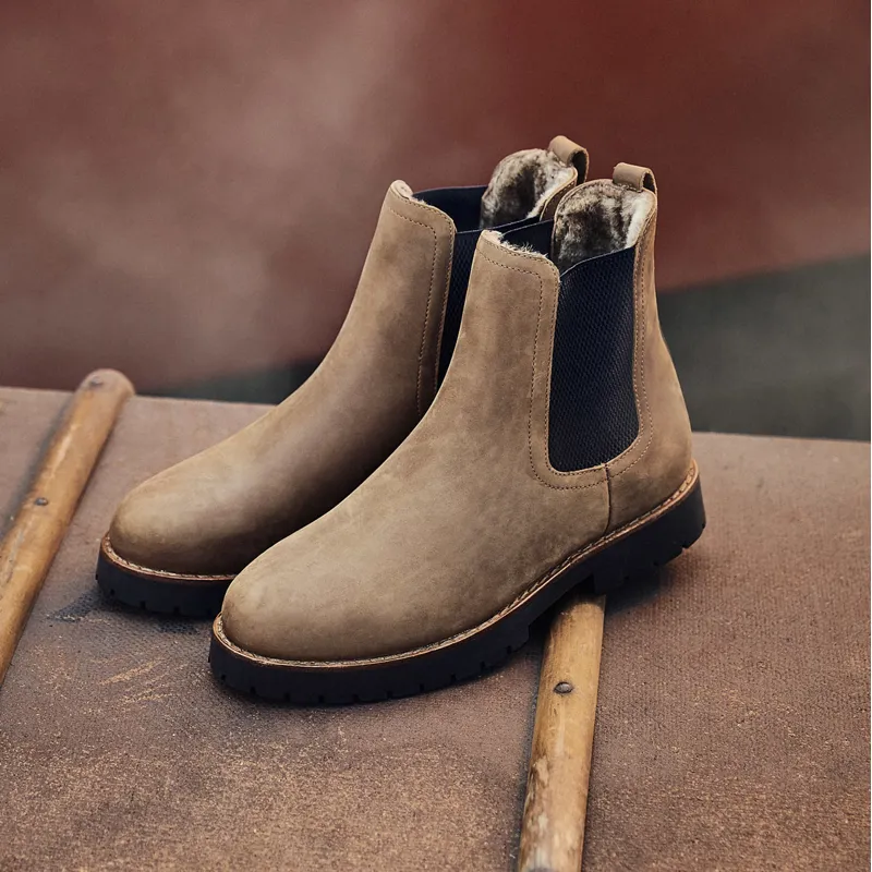 Fairfax and Favor Sheepskin Boudica Womens Ankle Boots - Oak-6