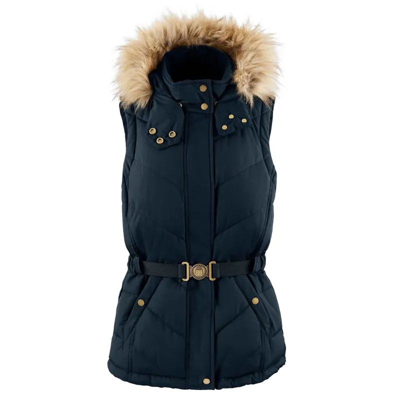 Fairfax and Favor Charlotte Ladies Eco-Fill Quilted Gilet - Navy-2