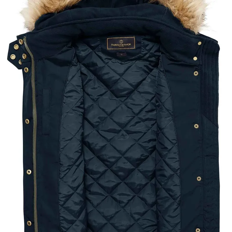 Fairfax and Favor Charlotte Ladies Eco-Fill Quilted Gilet - Navy-6