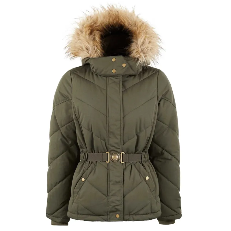Fairfax and Favor Charlotte Ladies Eco-Fill Quilted Jacket - Khaki-2