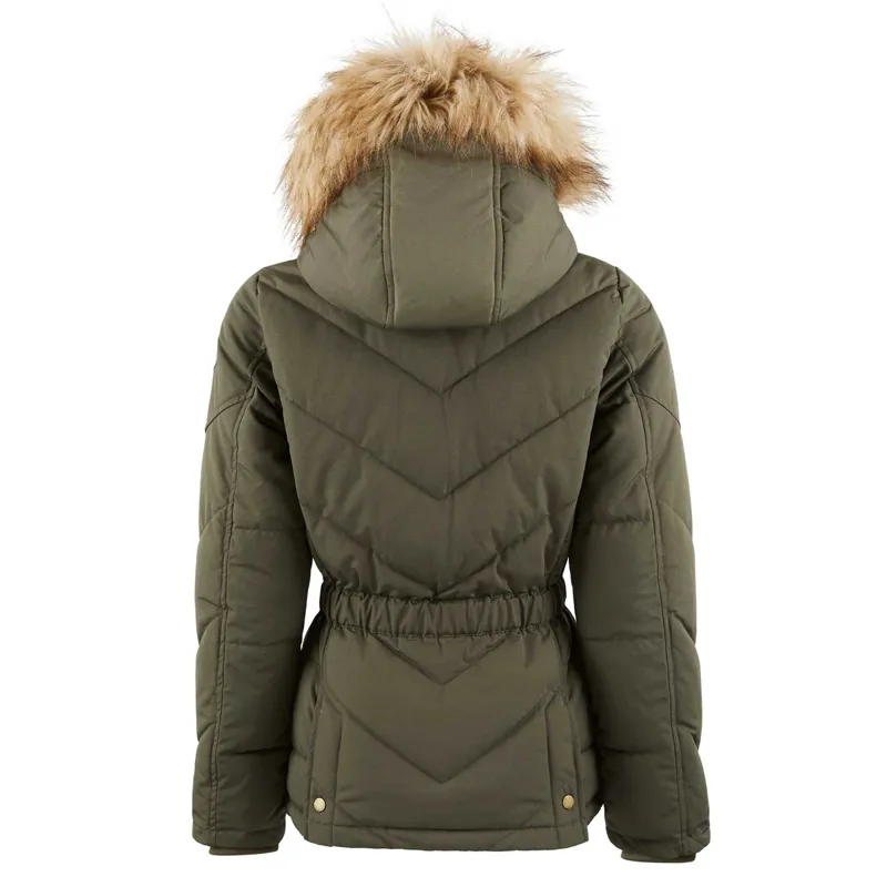 Fairfax and Favor Charlotte Ladies Eco-Fill Quilted Jacket - Khaki-1
