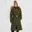 Fairfax and Favor Charlotte Ladies Eco-Fill Long Jacket - Khaki