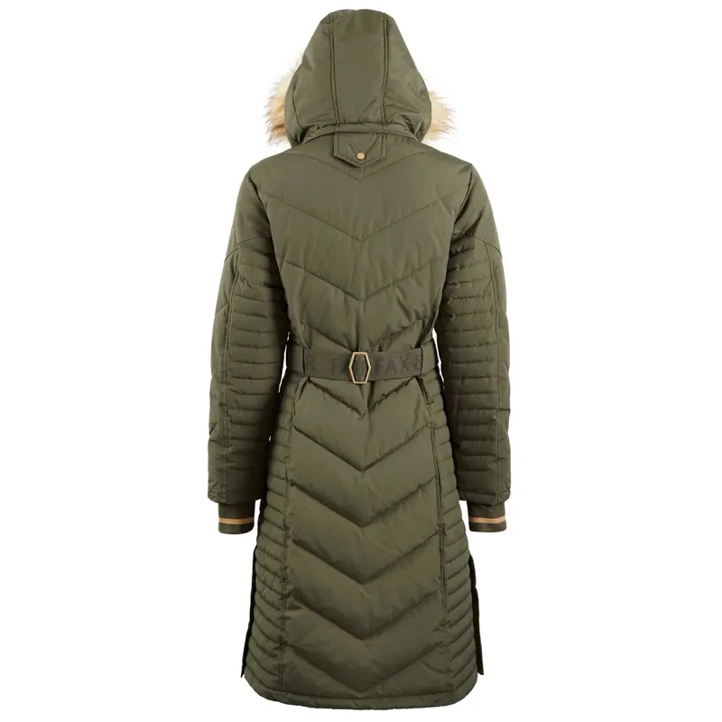 Fairfax and Favor Charlotte Ladies Eco-Fill Long Jacket - Khaki-1