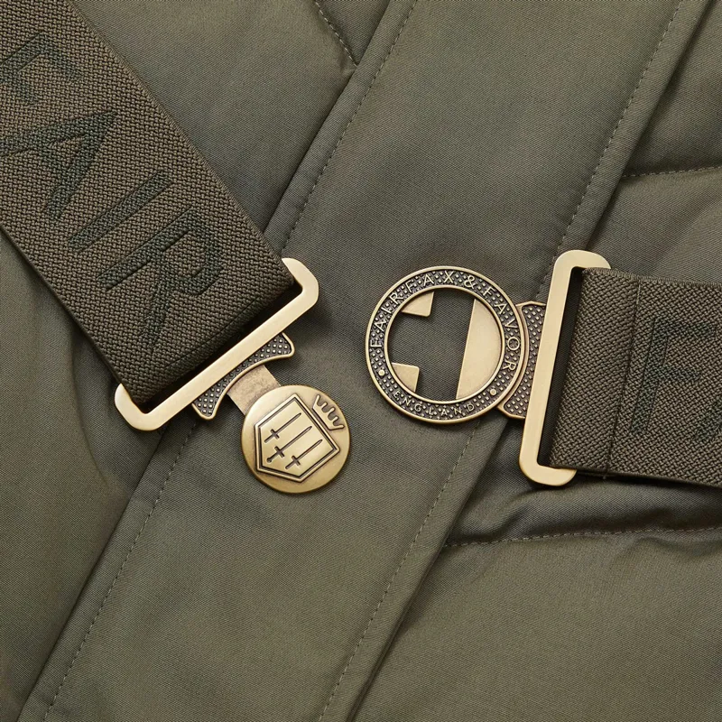 Fairfax and Favor Charlotte Ladies Eco-Fill Long Jacket - Khaki-3