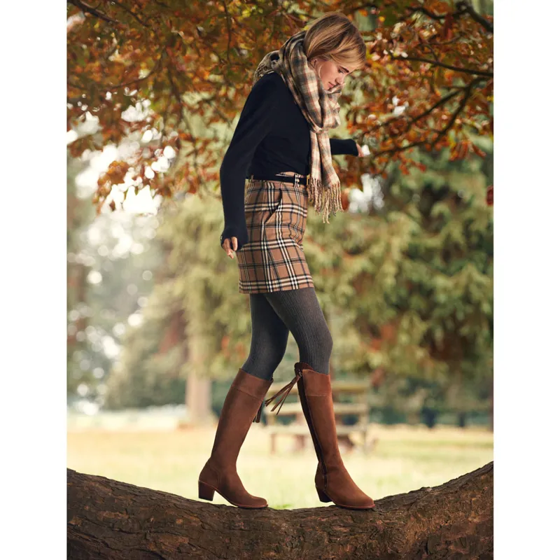 Fairfax and Favor Regina Heeled Boots - Tan Suede-9