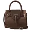 Fairfax and Favor Mini Windsor Handbag - Chocolate Suede