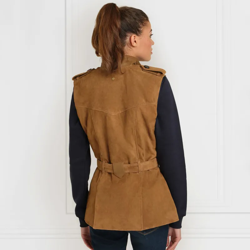 Fairfax and Favor Primrose Ladies Gilet - Tan Suede-1