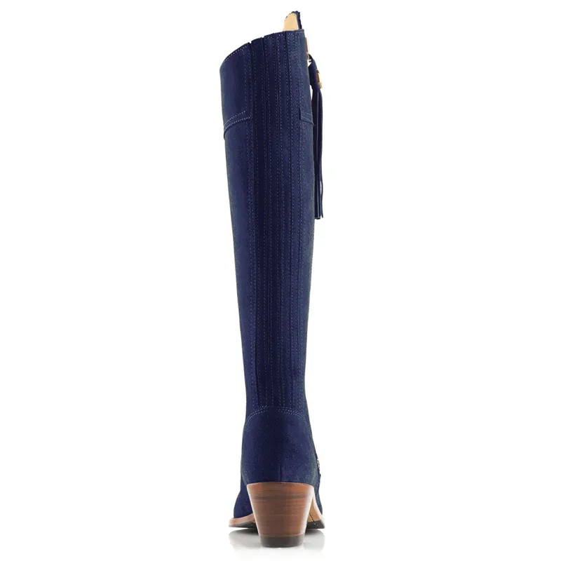 Fairfax and Favor Regina Heeled Boots - Ink Suede-3
