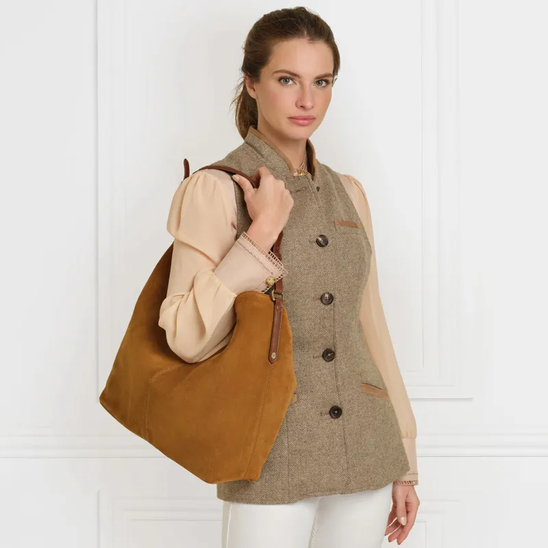 Fairfax and Favor Tetbury Tote Bag - Tan Suede-3