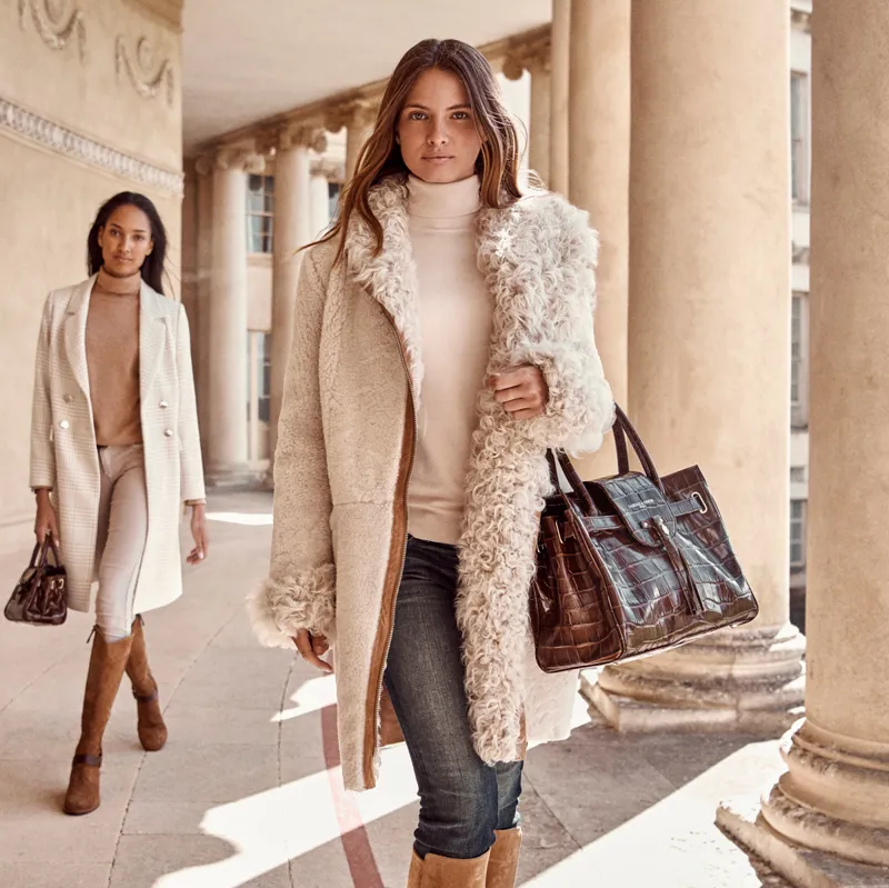 Fairfax and Favor Windsor Handbag - Conker Brown-6