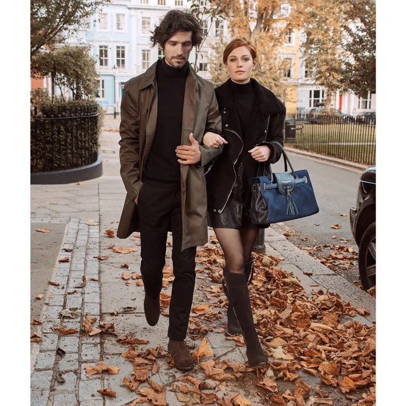 Fairfax and Favor Windsor Handbag - Navy-8