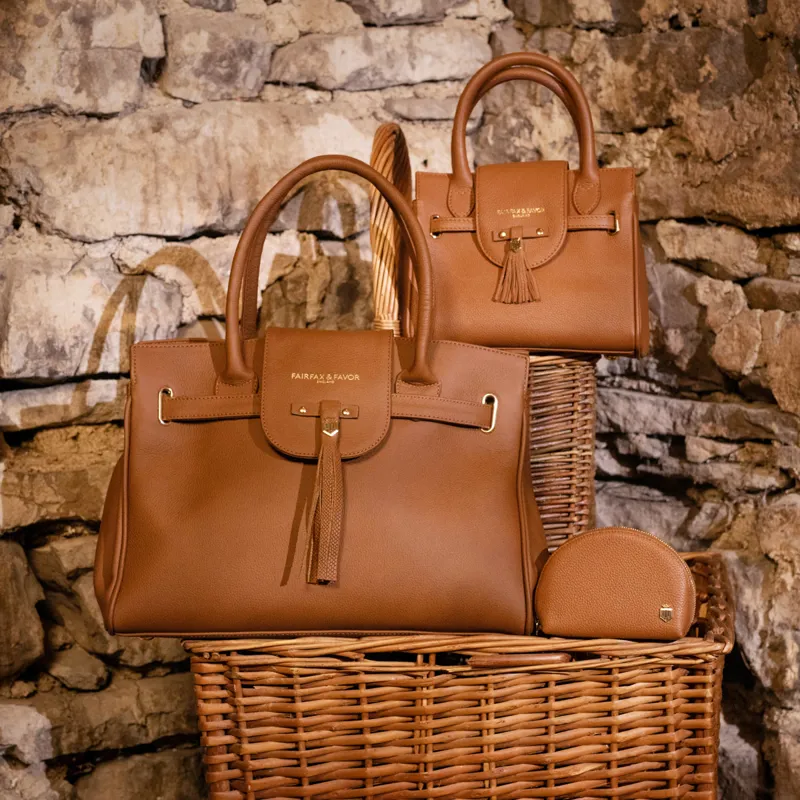 Fairfax and Favor Windsor Handbag - Tan Leather-3