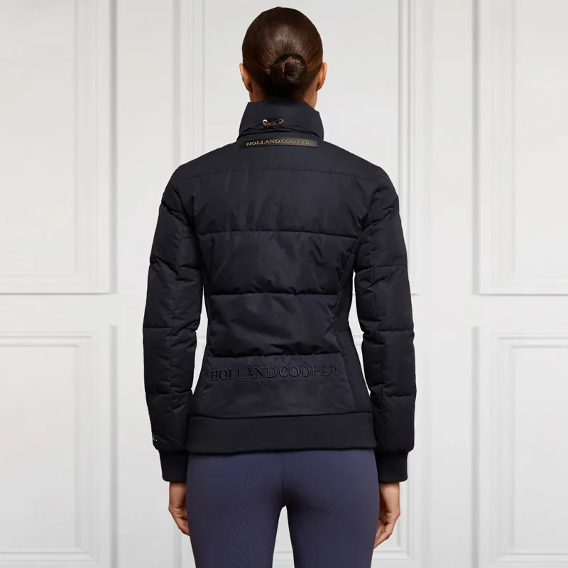 Holland Cooper Team Hooded Ladies Padded Jacket - Ink Navy-1